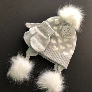 NYGB Knit Hat & Mitten Set 12-24 Months